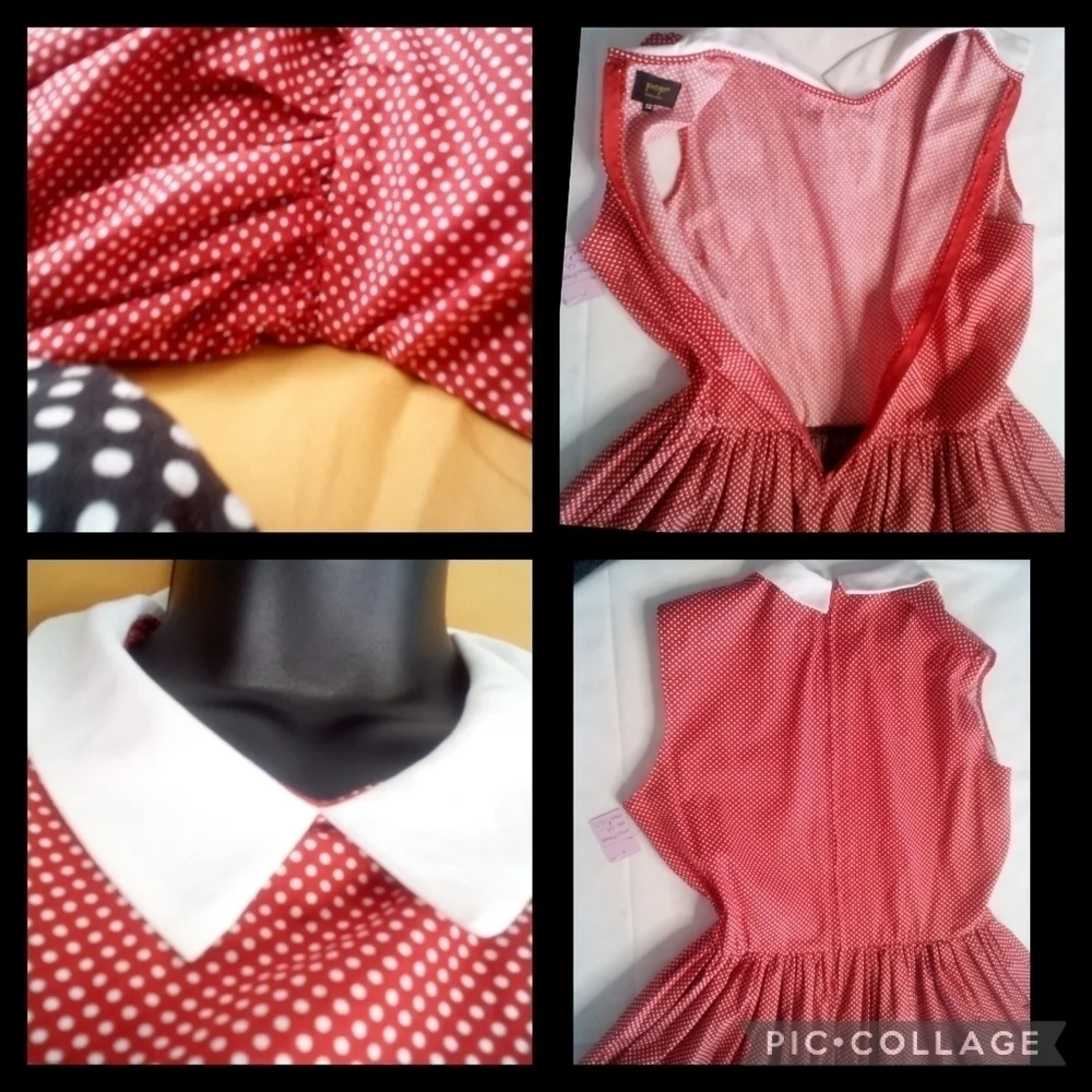 RED and White Polka Dot's Dress - Picture 5 of 10